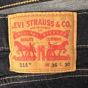 Levi's Men's Dark Blue Slim Straight Jeans